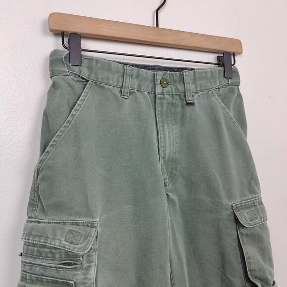 Boy Scouts of America Convertible Hiking Pants Boys 10 Green Shorts Adjustable - Picture 2 of 11